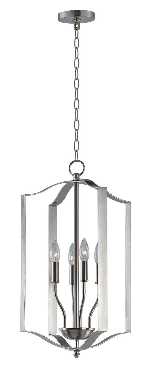 Maxim Provident 4-Light Chandelier in Satin Nickel 10036SN