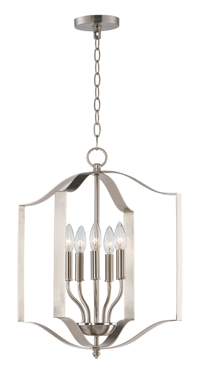 Maxim Provident 5-Light Chandelier in Satin Nickel 10037SN