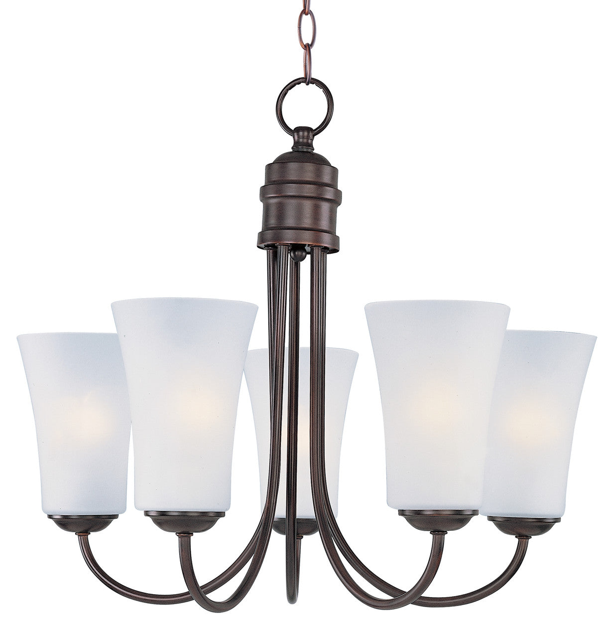 Maxim Logan 5-Light Chandelier in Oil Rubbed Bronze 10045FTOI