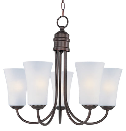 Maxim Logan 5-Light Chandelier in Oil Rubbed Bronze 10045FTOI