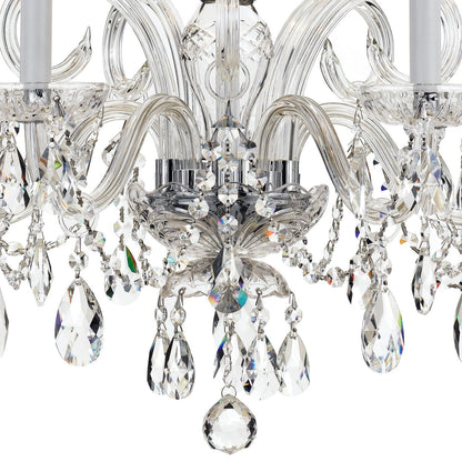 Crystorama Traditional Crystal 5 Light Hand Cut Crystal Polished Chrome Chandelier 1005-CH-CL-MWP