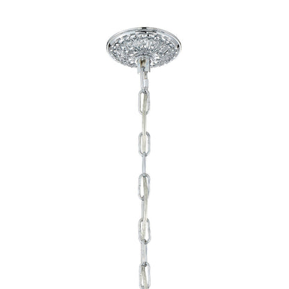 Crystorama Traditional Crystal 5 Light Hand Cut Crystal Polished Chrome Chandelier 1005-CH-CL-MWP