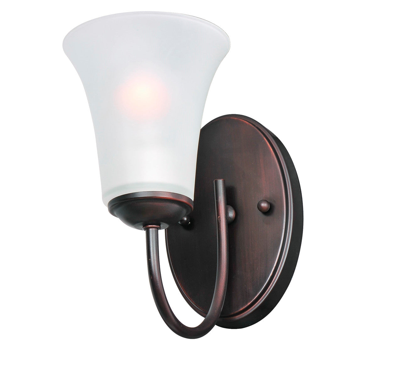 Maxim Logan 1-Light Wall Sconce in Oil Rubbed Bronze 10051FTOI