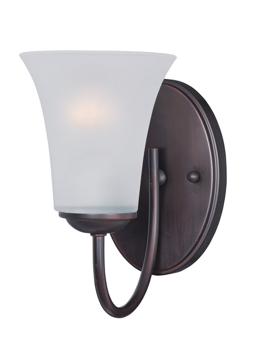 Maxim Logan 1-Light Wall Sconce in Oil Rubbed Bronze 10051FTOI