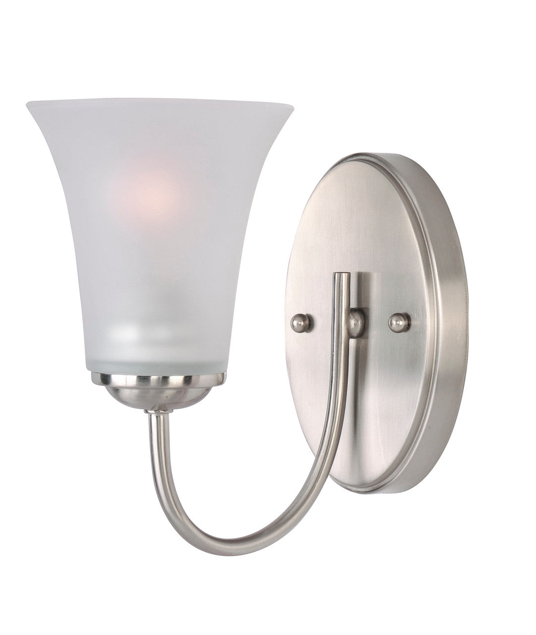 Maxim Logan 1-Light Wall Sconce in Satin Nickel 10051FTSN