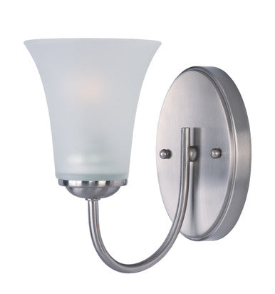 Maxim Logan 1-Light Wall Sconce in Satin Nickel 10051FTSN