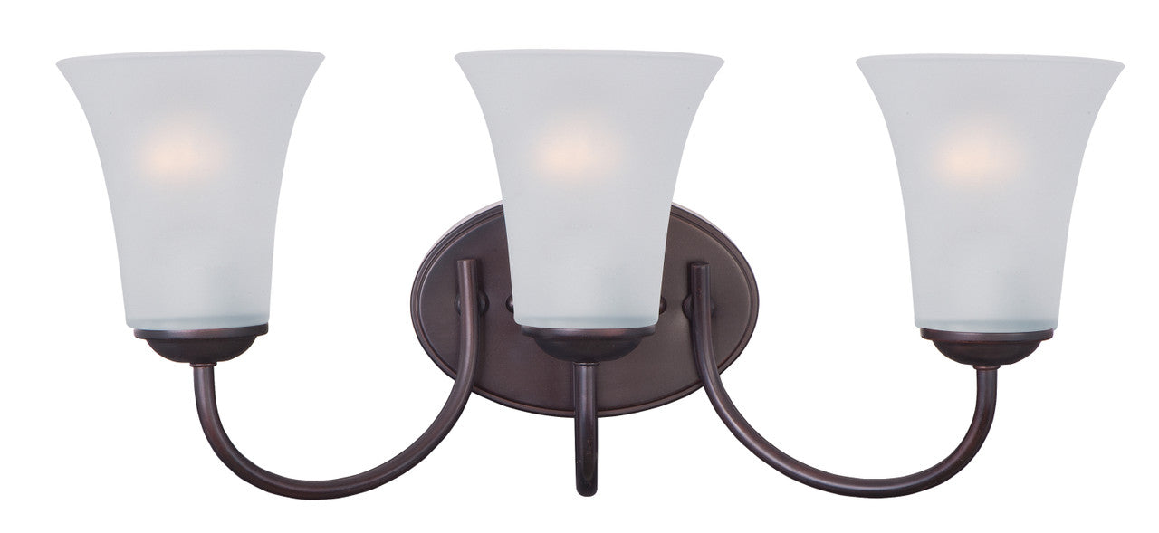 Maxim Logan 3-Light Bath Vanity in Oil Rubbed Bronze 10053FTOI