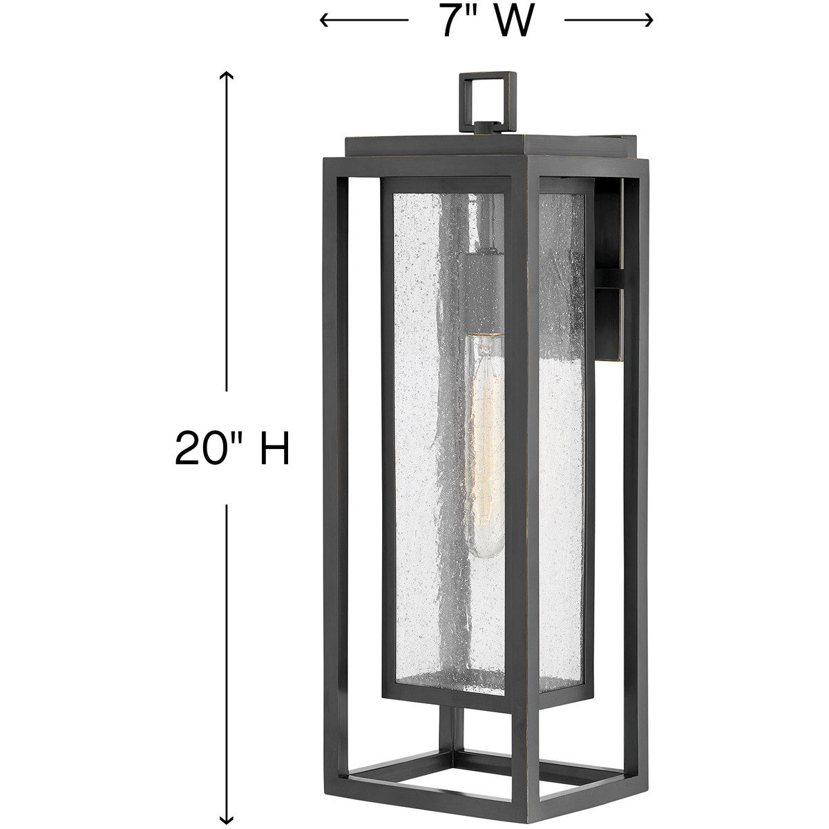 Hinkley Lighting Republic Large Outdoor Wall Mount Lantern Oil Rubbed Bronze 1005OZ