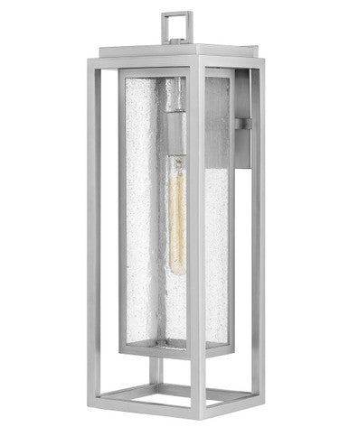 Hinkley Lighting Republic Large Outdoor Wall Mount Lantern Satin Nickel 1005SI