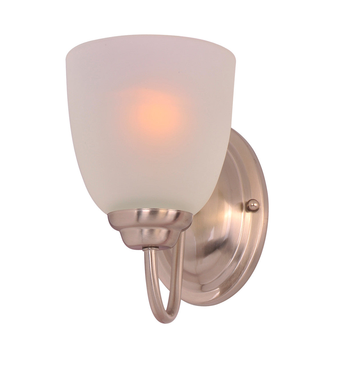 Maxim Stefan 1-Light Wall Sconce in Satin Nickel 10071FTSN