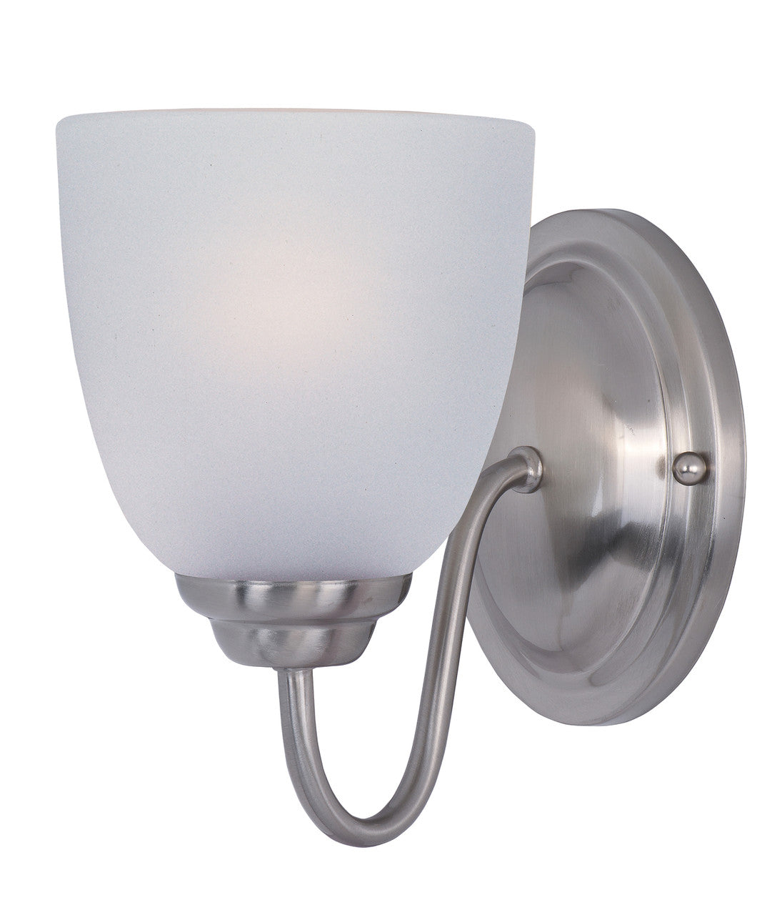 Maxim Stefan 1-Light Wall Sconce in Satin Nickel 10071FTSN