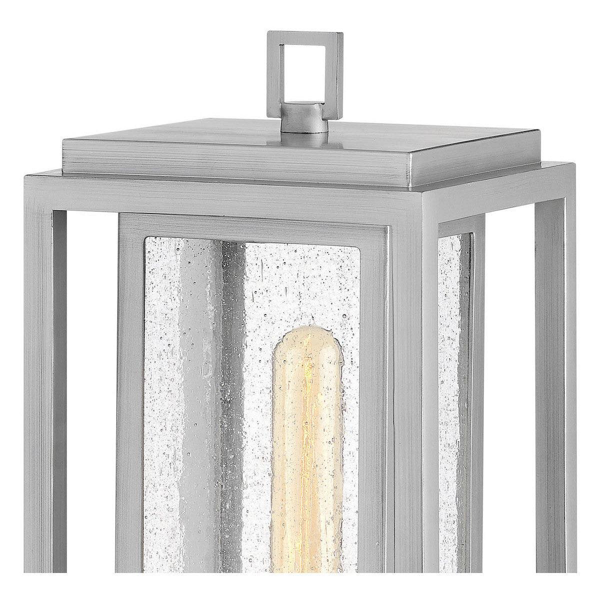 Hinkley Lighting Republic Medium Pier Mount Lantern Satin Nickel 1007SI