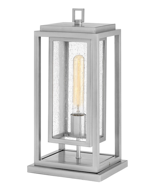 Hinkley Lighting Republic Medium Pier Mount Lantern Satin Nickel LED Bulb(s) Included 1007SI-LL