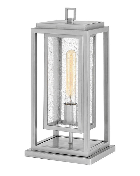 Hinkley Lighting Republic Medium Pier Mount Lantern 12v Satin Nickel Low Voltage 12V LED Bulb(s) Included 1007SI-LV