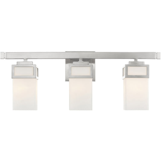 Livex Lighting Harding Collection 3 Lt BN Bath Vanity in Brushed Nickel 10083-91