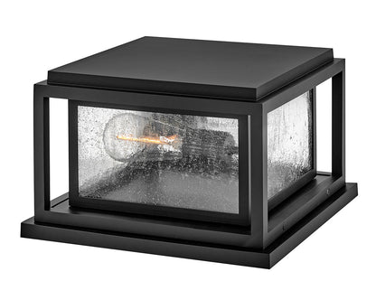 Hinkley Lighting Republic Small Pier Mount Lantern in Black 1008BK