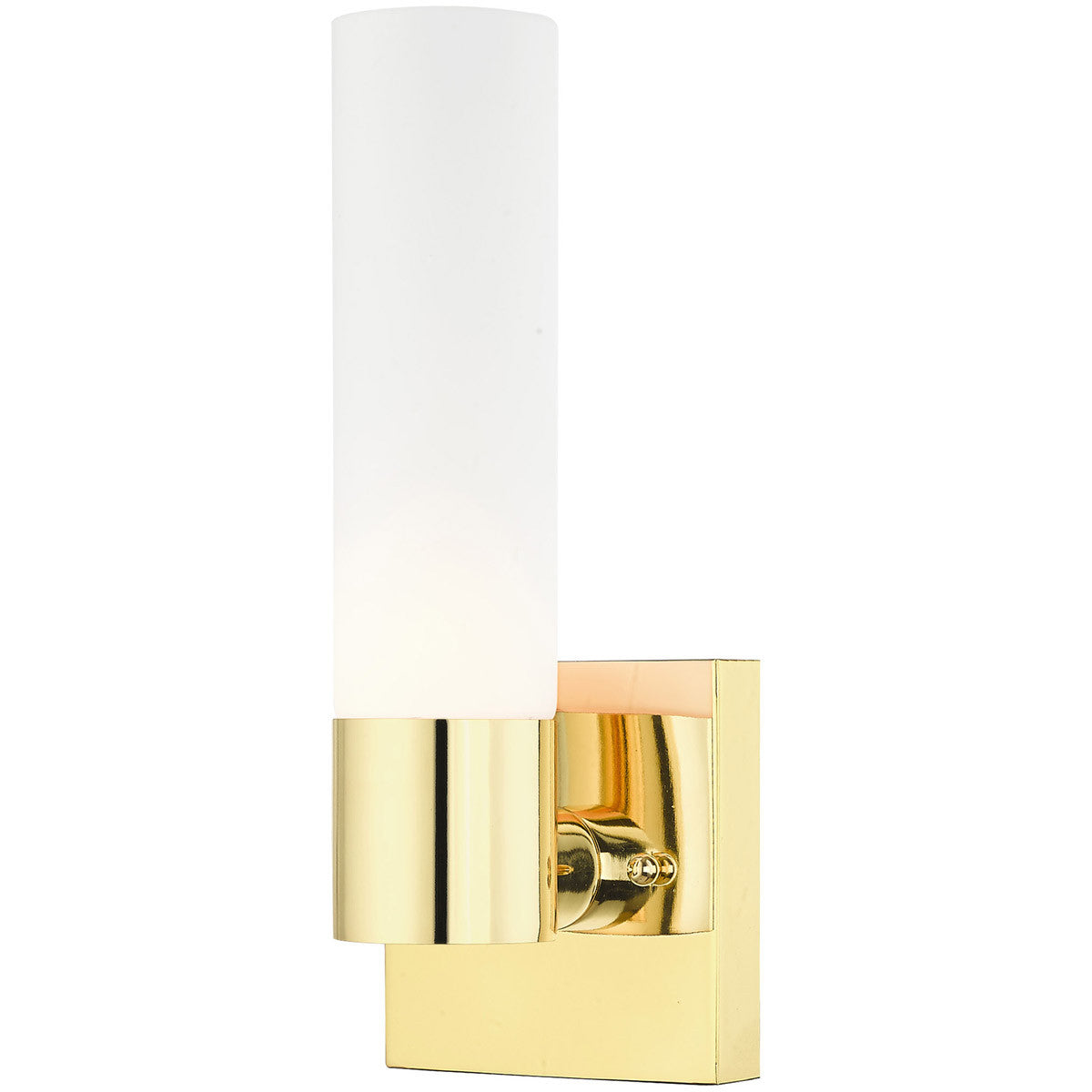 Livex Lighting Aero Collection 1 Lt Polished Brass ADA Wall Sconce in Polished Brass 10101-02