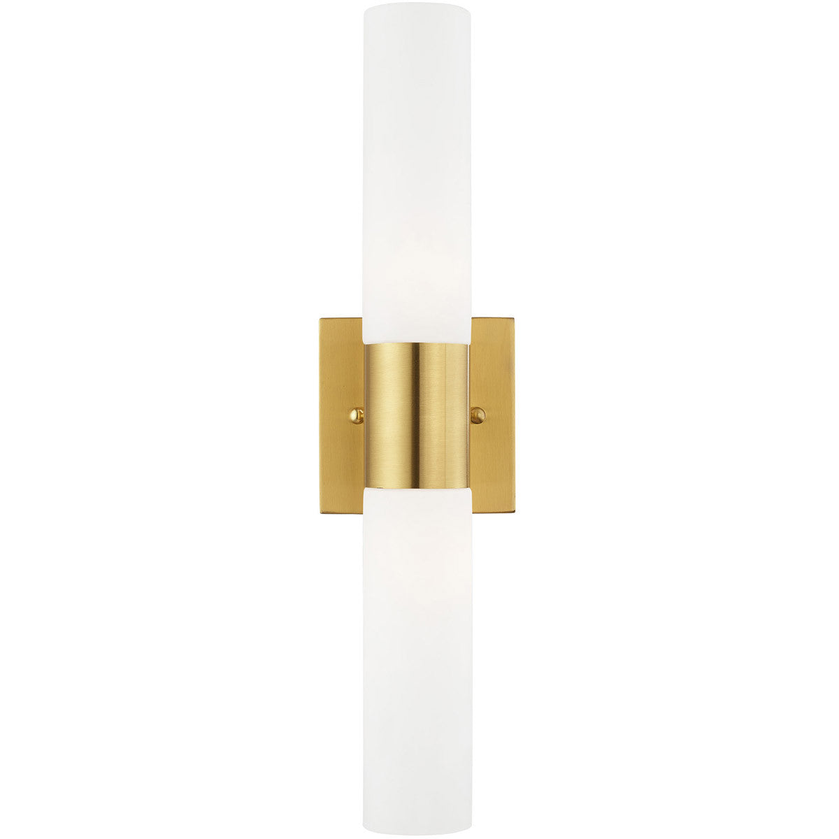 Livex Lighting Aero Collection 2 Lt Satin Brass ADA Bath Vanity in Satin Brass 10102-12