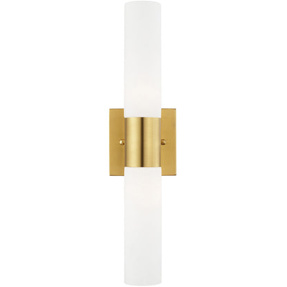 Livex Lighting Aero Collection 2 Lt Satin Brass ADA Bath Vanity in Satin Brass 10102-12