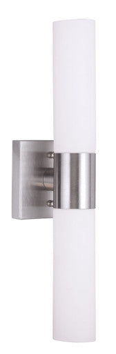 Livex Lighting Aero Collection 2 Light Brushed Nickel Bath Light in Brushed Nickel 10102-91