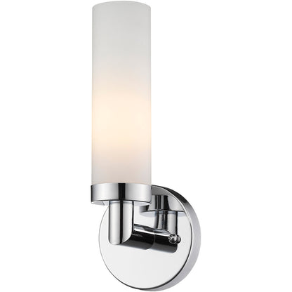 Livex Lighting Aero Collection 1 Light Polished Chrome Wall Sconce in Polished Chrome 10103-05