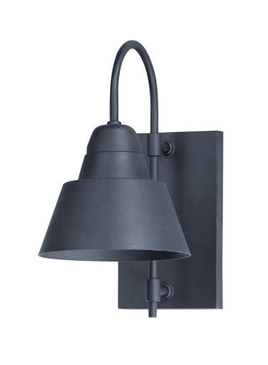 Maxim Shoreline 1-Light Outdoor Wall Sconce in Black 10103BK