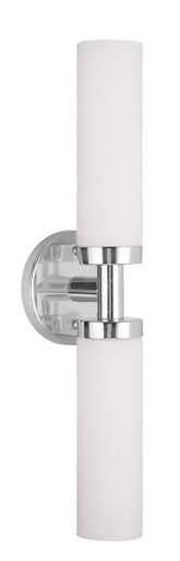 Livex Lighting Aero Collection 2 Light Brushed Nickel Bath Light in Brushed Nickel 10104-91