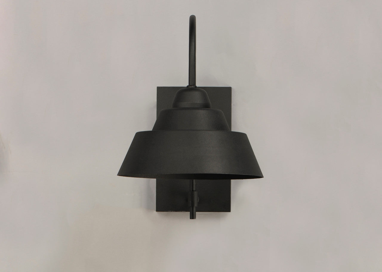 Maxim Shoreline 1-Light Outdoor Wall Sconce in Black 10104BK