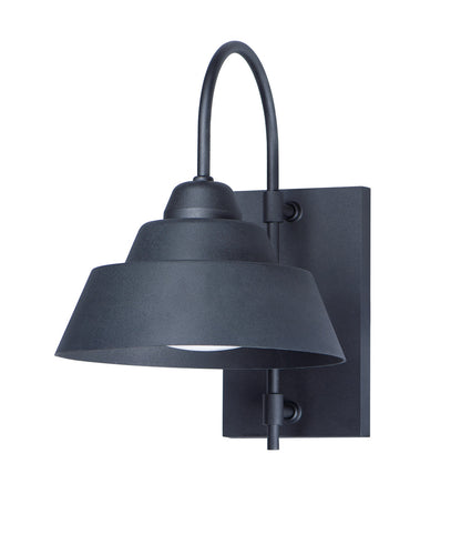 Maxim Shoreline 1-Light Outdoor Wall Sconce in Black 10104BK