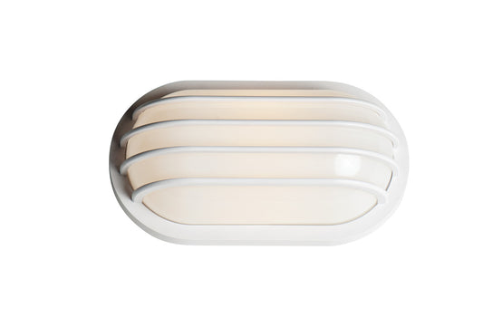 Maxim Bulwark 1-Light Outdoor Wall Sconce in White 10110FTWT