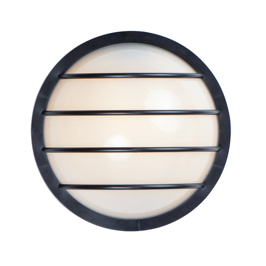 Maxim Bulwark 1-Light Outdoor Wall Sconce in Black 10112FTBK