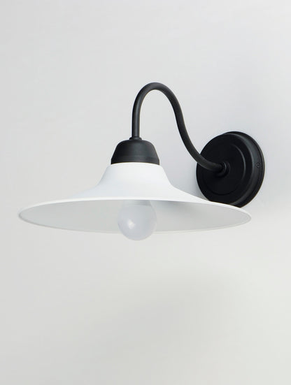 Maxim Dockside 1-Light Outdoor Wall Sconce in White / Black 10114WTBK