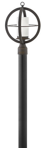 Hinkley Lighting Compass Medium Post Top or Pier Mount Lantern Oil Rubbed Bronze 1011OZ