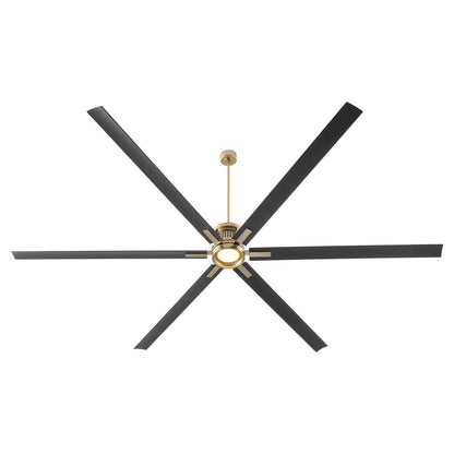 Quorum  Zeus 120" Fan - Aged Brass 101206-80