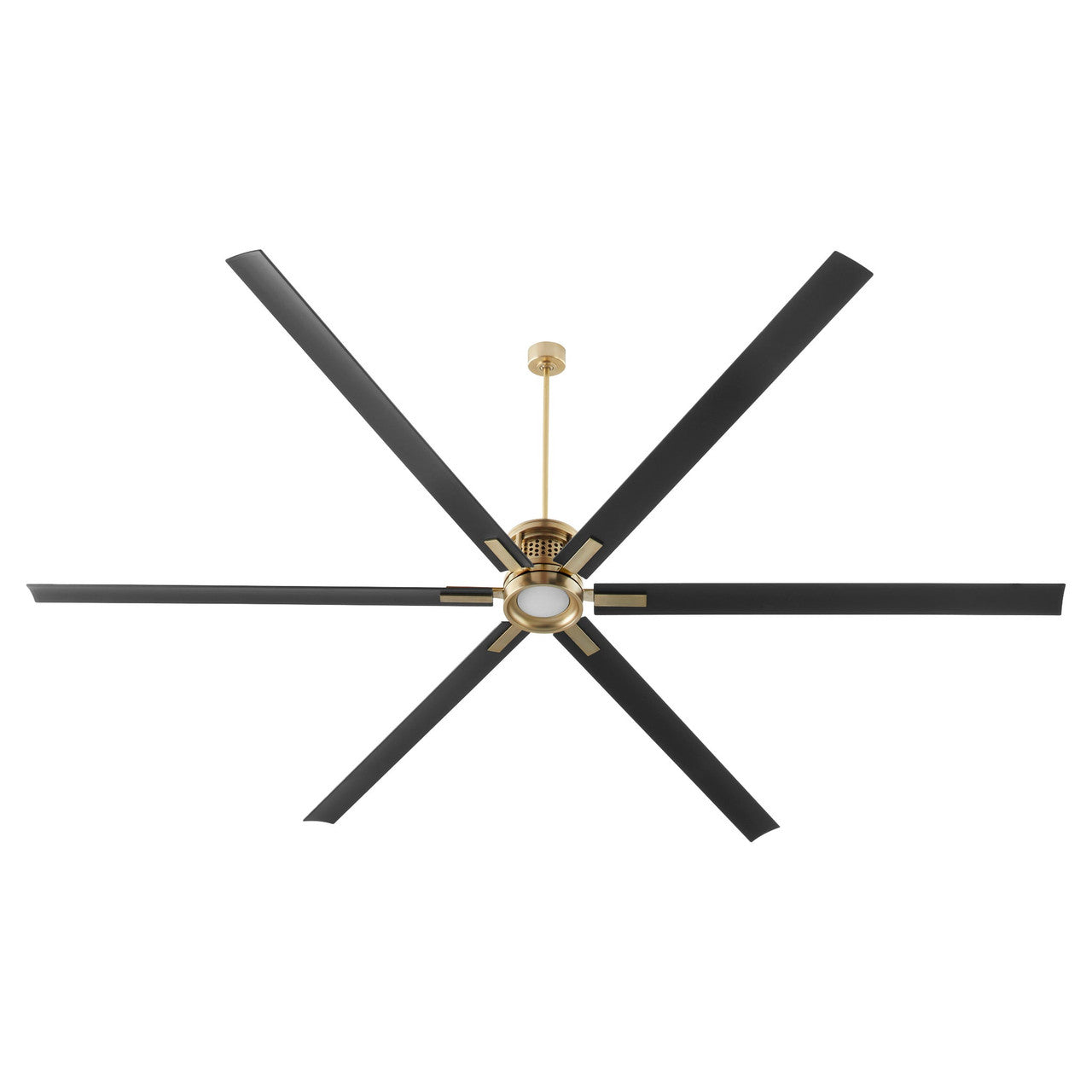 Quorum  Zeus 120" Fan - Aged Brass 101206-80