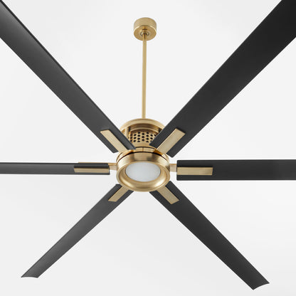 Quorum  Zeus 120" Fan - Aged Brass 101206-80