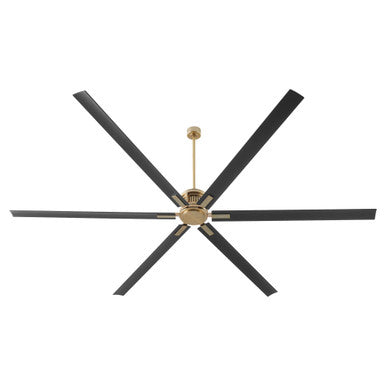 Quorum  Zeus 120" Fan - Aged Brass 101206-80