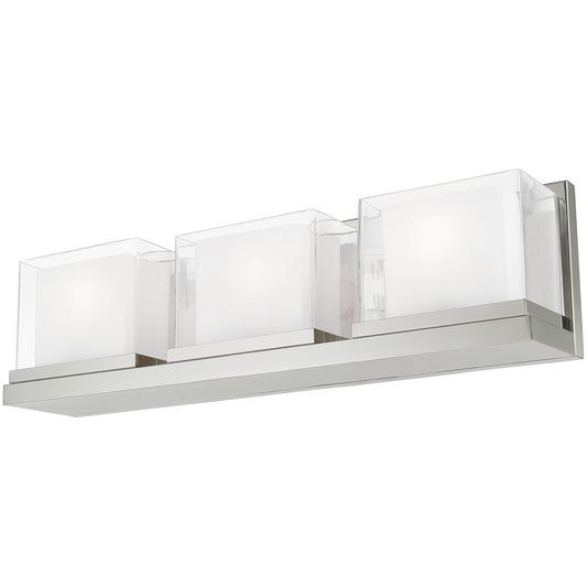 Livex Lighting Duval Collection 3 Lt Polished Chrome Bath Vanity in Polished Chrome 10123-05