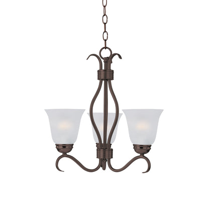 Maxim Basix 3-Light Chandelier in Oil Rubbed Bronze 10123FTOI