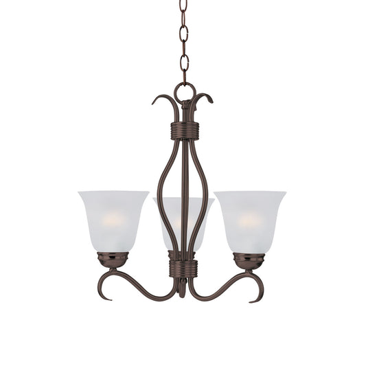 Maxim Basix 3-Light Chandelier in Oil Rubbed Bronze 10123FTOI