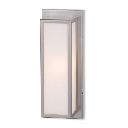 Livex Lighting Sutter Collection 1 Lt Brushed Nickel ADA Bath Vanity in Brushed Nickel 10131-91