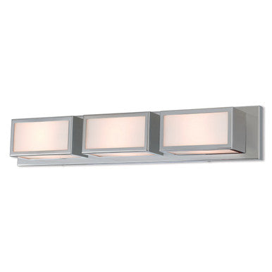 Livex Lighting Sutter Collection 3 Lt Polished Chrome ADA Bath Vanity in Polished Chrome 10133-05