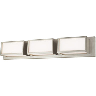 Livex Lighting Sutter Collection 3 Lt Brushed Nickel ADA Bath Vanity in Brushed Nickel 10133-91