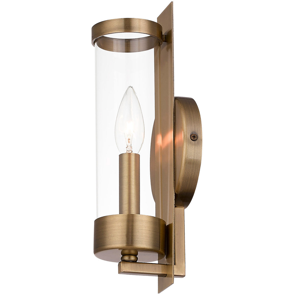 Livex Lighting Castleton Collection 1 Lt AB ADA Wall Sconce in Antique Brass 10141-01