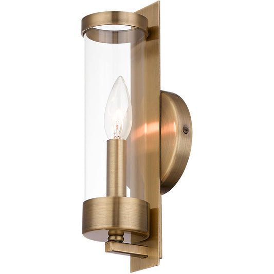 Livex Lighting Castleton Collection 1 Lt AB ADA Wall Sconce in Antique Brass 10141-01