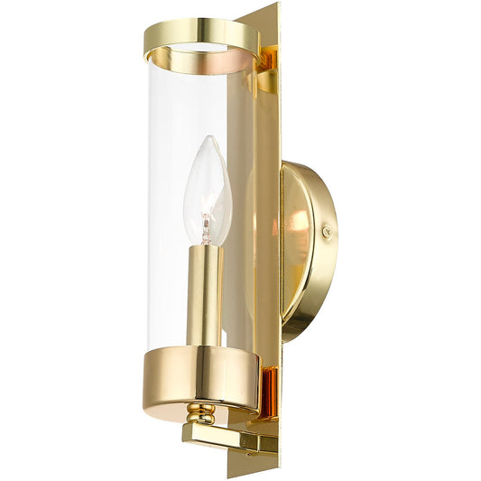 Livex Lighting Castleton Collection 1 Lt PB ADA Wall Sconce in Polished Brass 10141-02