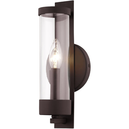 Livex Lighting Castleton Collection 1 Light Bronze Wall Sconce in Bronze 10141-07