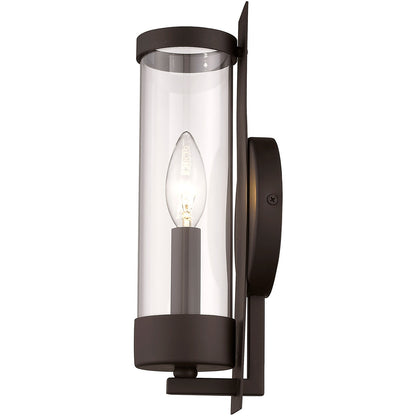 Livex Lighting Castleton Collection 1 Light Bronze Wall Sconce in Bronze 10141-07