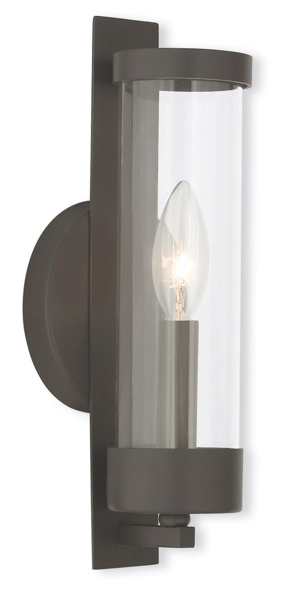 Livex Lighting Castleton Collection 1 Light Bronze Wall Sconce in Bronze 10141-07