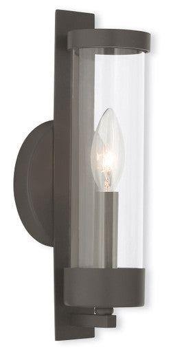 Livex Lighting Castleton Collection 1 Light Bronze Wall Sconce in Bronze 10141-07